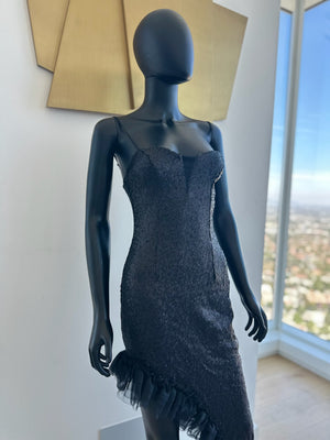 Black Dress with slits! Small