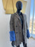 Jacket and shorts set! Blue fur sleeve Small