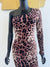 One shoulder Leopard Dress. Medium