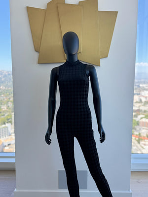 Black Jumpsuit! Mesh See Through. Medium