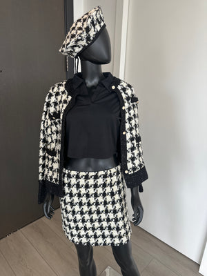 New! 3 Piece Skirt Set! Hat, Jacket and Skirt!