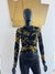 Yellow and Black sheer top