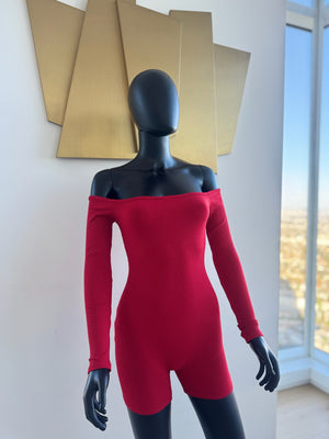 Red Romper Short Set! Small! Never Worn