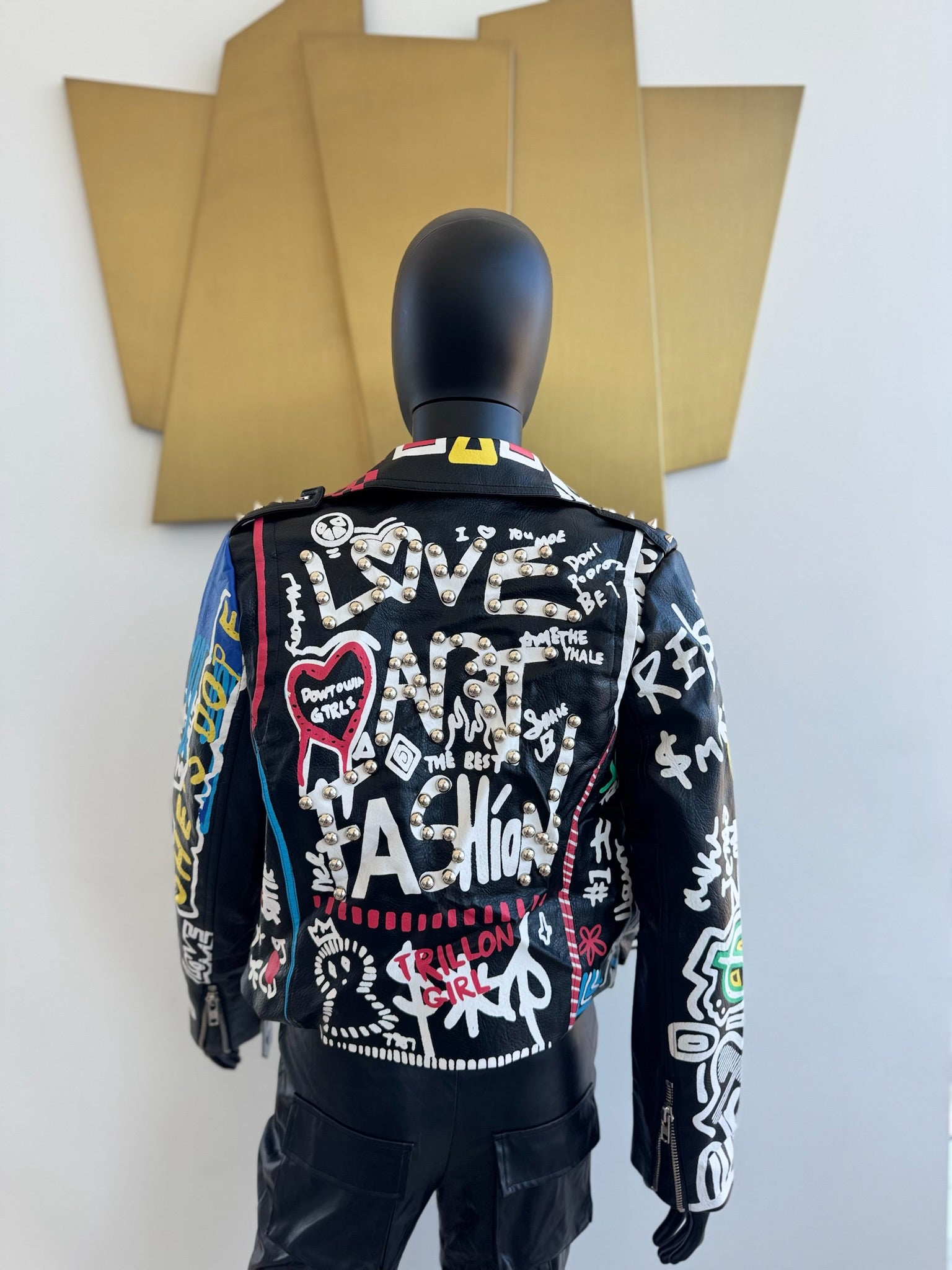 Black Multi-Color Jacket! New! Small