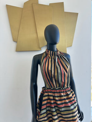 Sexy Multi Color Dress halter dress! Small