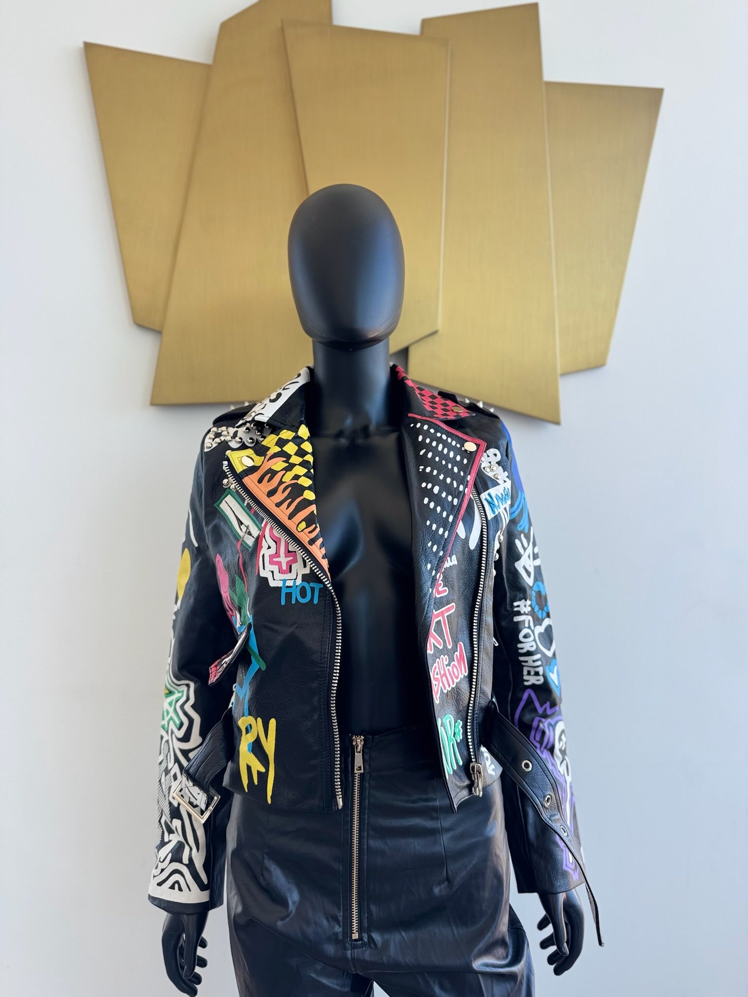 Black Multi-Color Jacket! New! Small