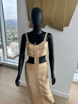 Beige Cut Out Dress! Medium! New