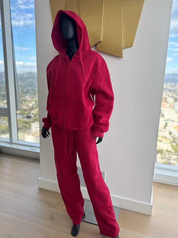 New! Red Jogging Suit! - KendraGKloset
