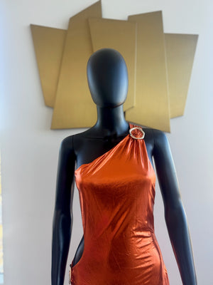 Very Sexy Orange Dress! New!Medium