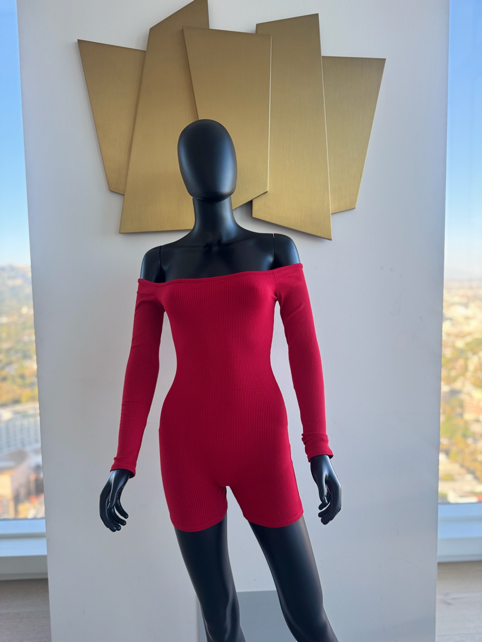 Red Romper Short Set! Small! Never Worn