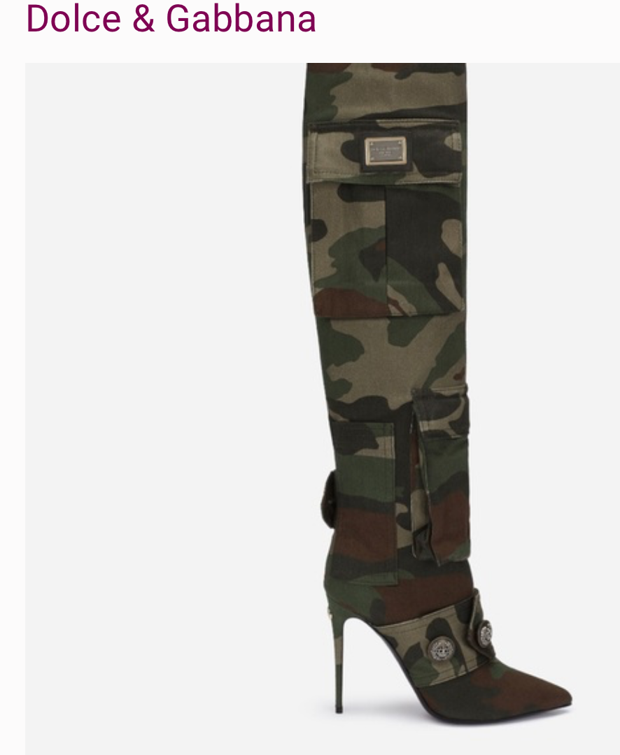Dolce & Gabbana Army Boots! Size 40