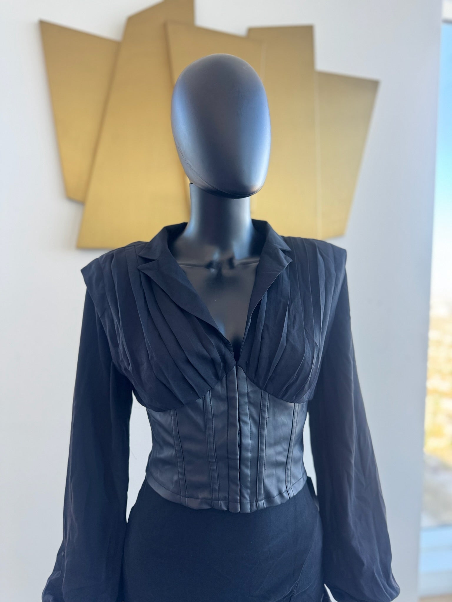 Black Top Blazer! Top Only! Medium!