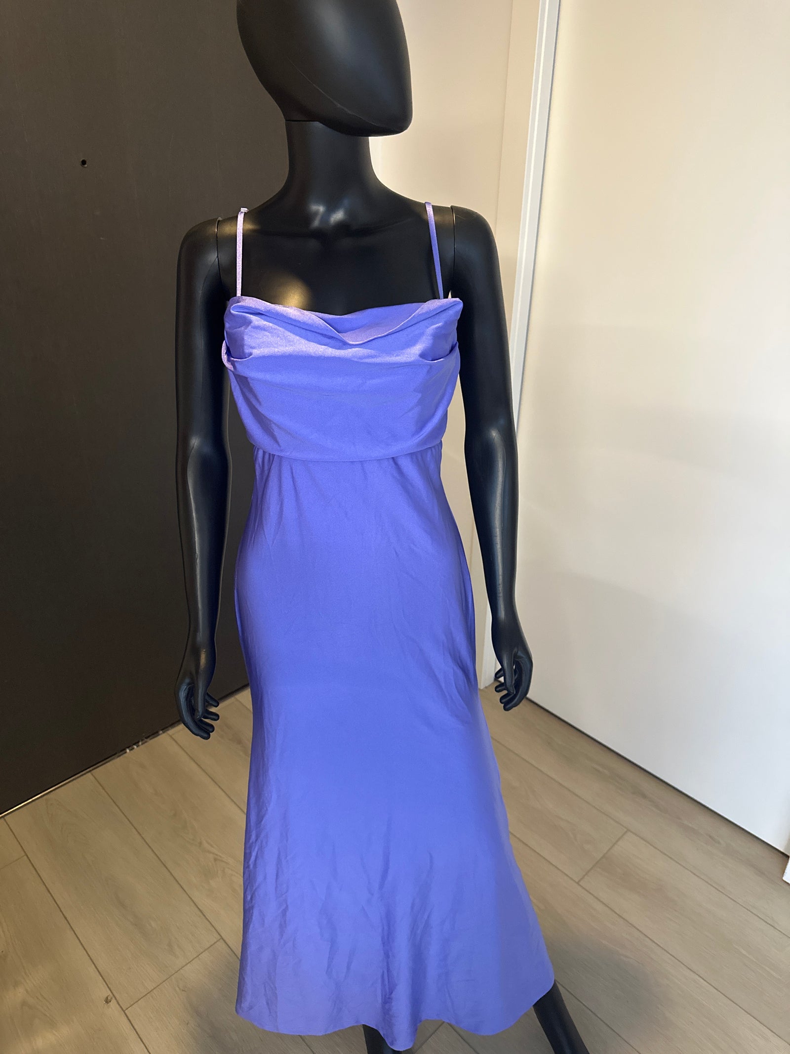 New! Purple Satin Long Dress! Medium