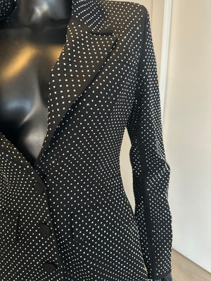 New! Black and Crystal Jacket or Dress! Medium!