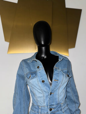 Jean Dress! Fits to Body! Medium