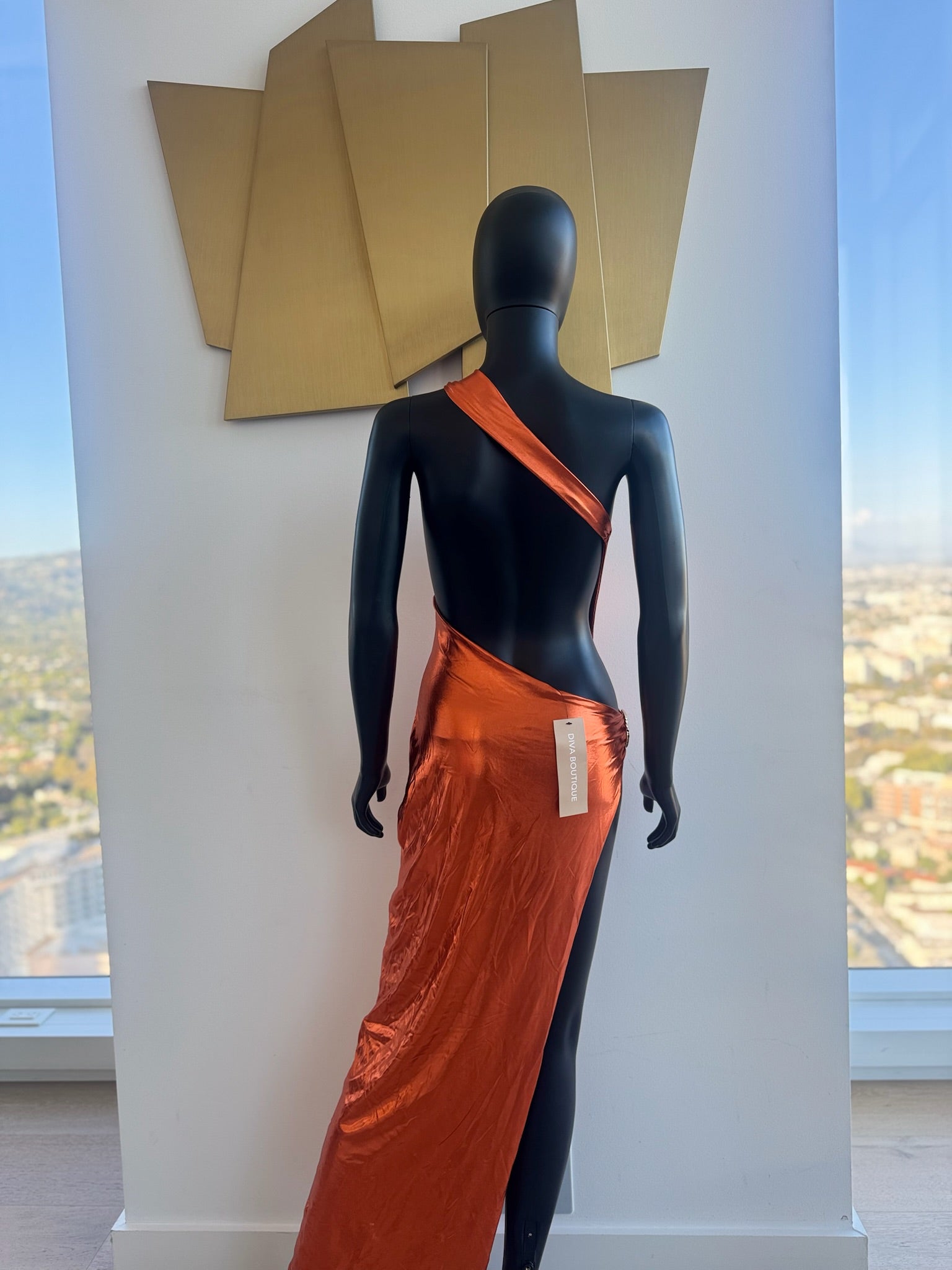 New! Orange Very Sexy Dress! Medium