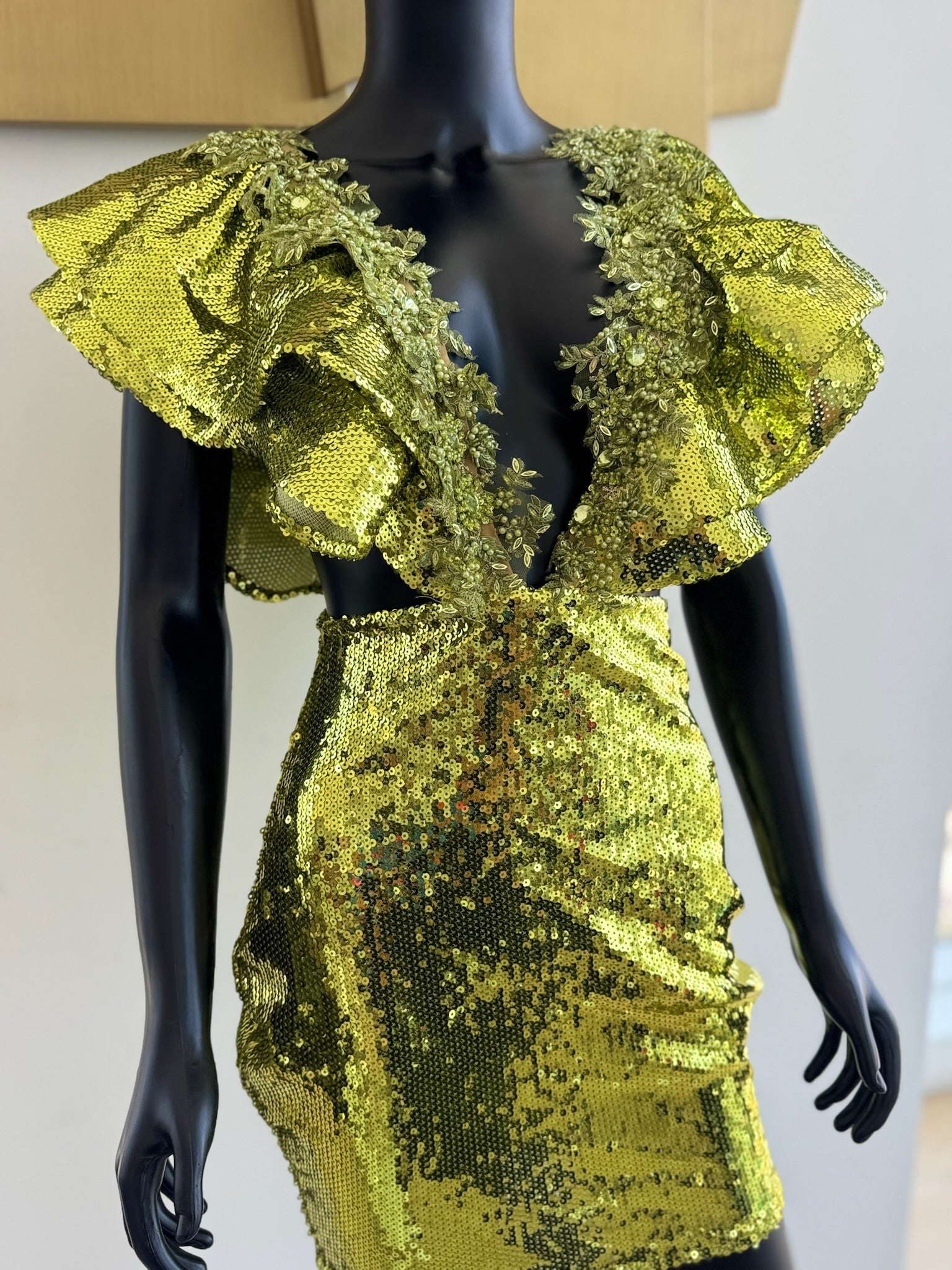 Customize Green Party Dress