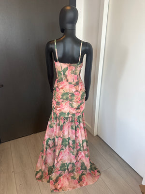 NEW! Beautiful Pink Floral Sleeveless Dress Medium