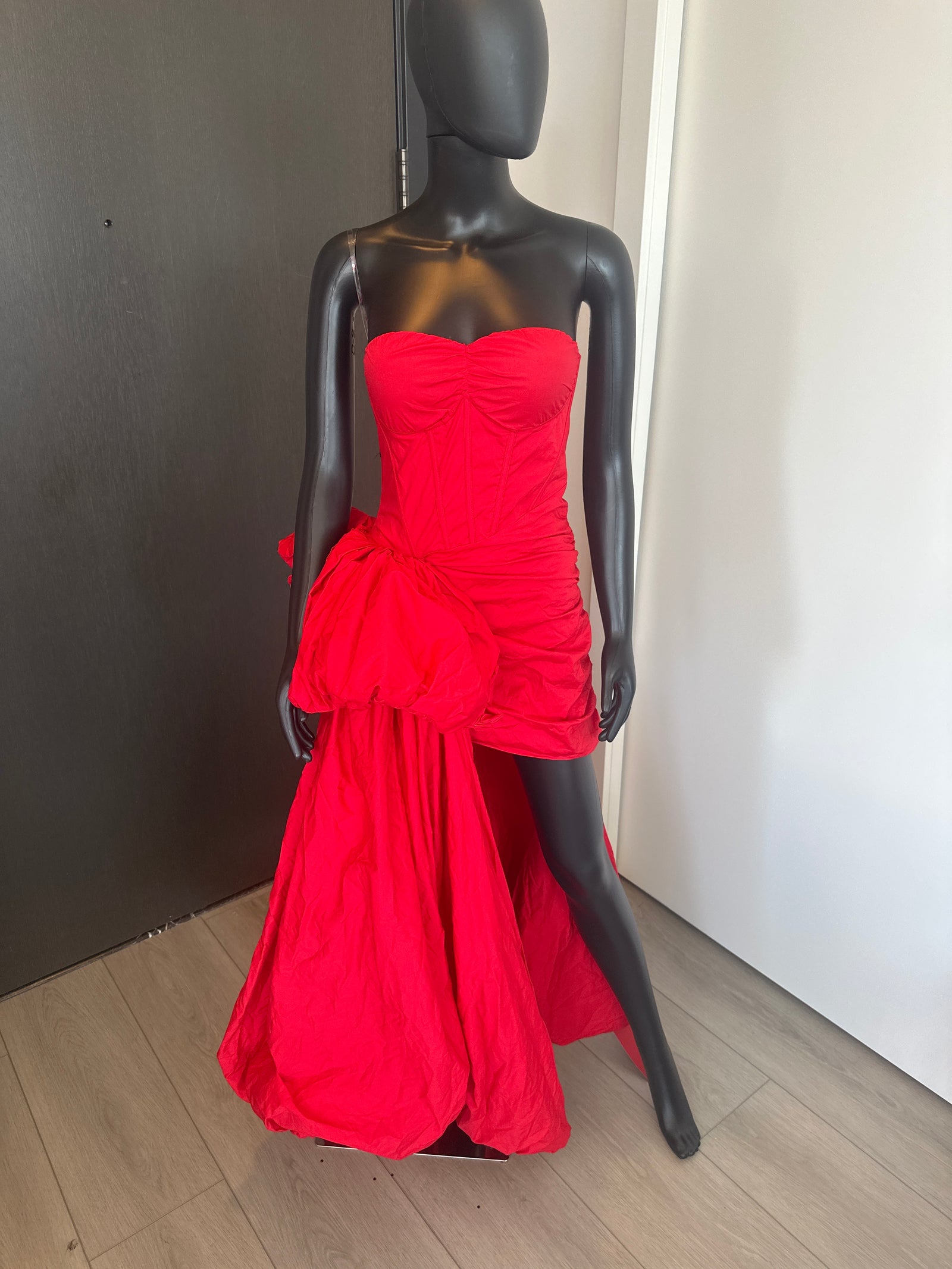 NEW! Red Strapless Gown Medium
