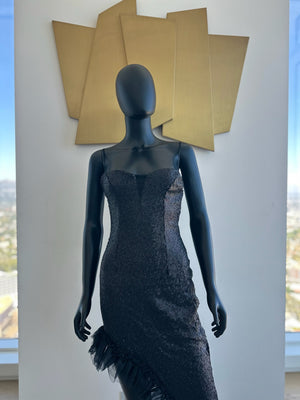 Black Dress with slits! Small