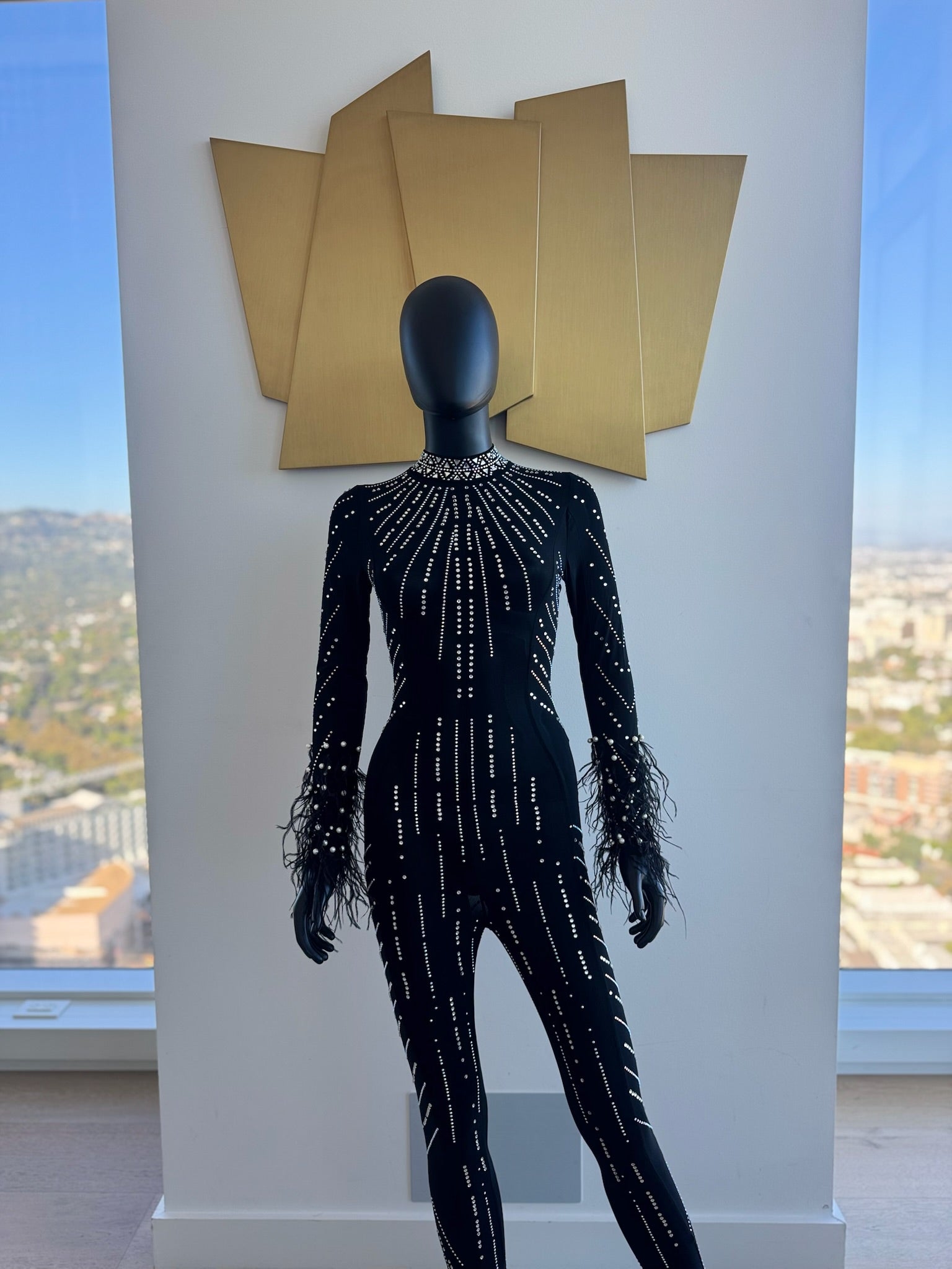 Rhinestone Jumpsuit! Very Fly! Small