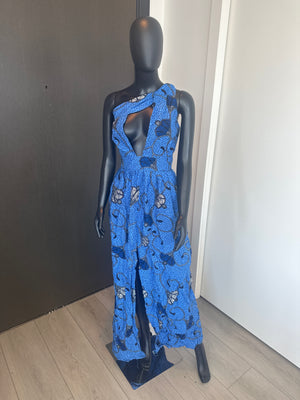 Chic Blue One Shoulder Dress Medium