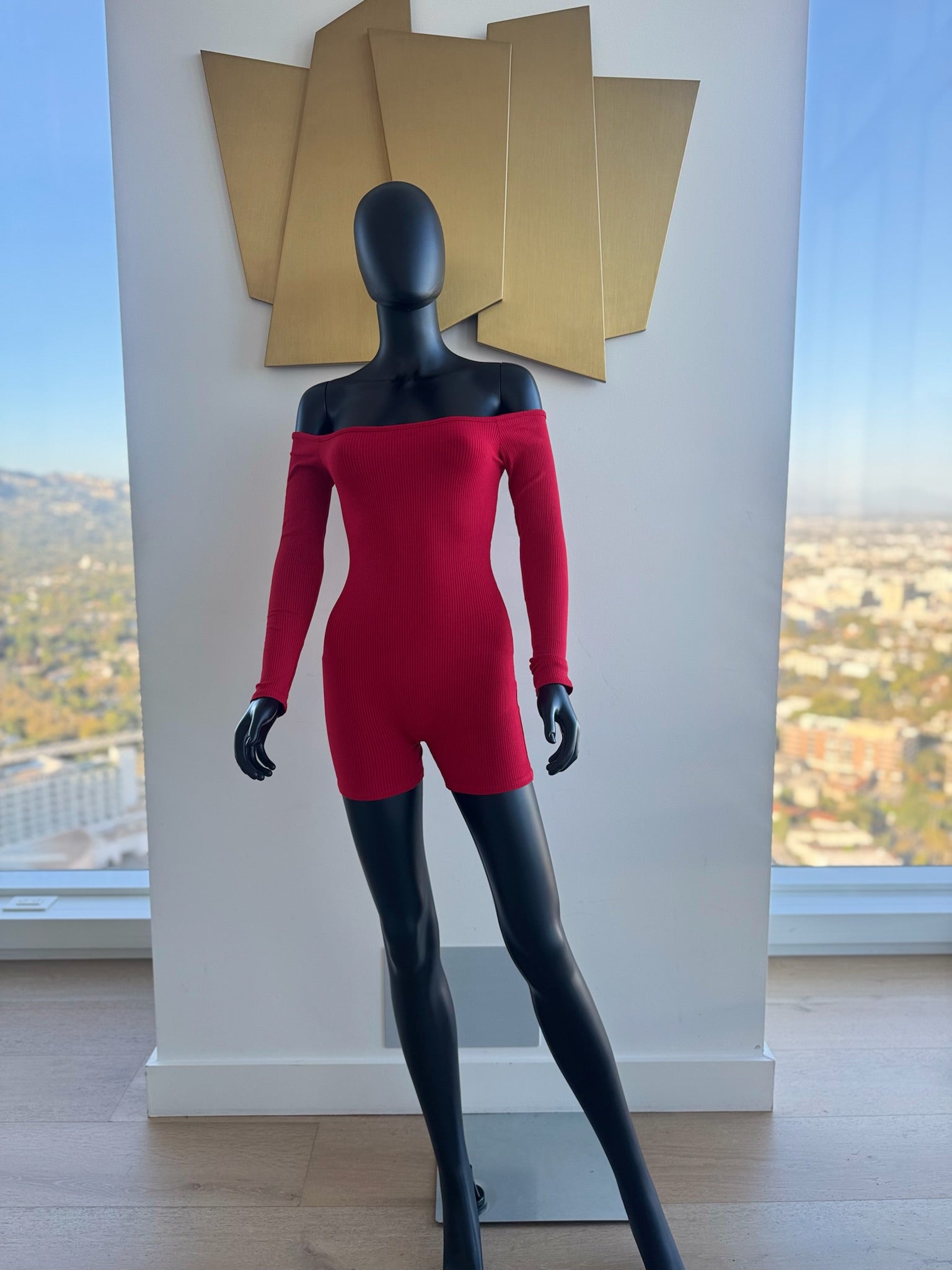 Red Romper Short Set! Small! Never Worn