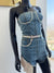 Jean Romper with Rhinestones! Small