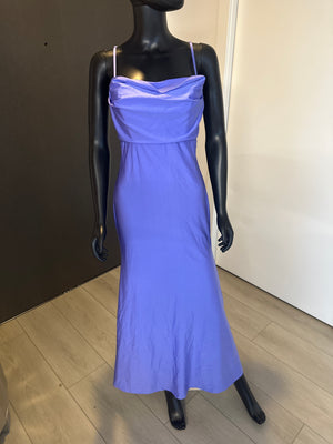 New! Purple Satin Long Dress! Medium