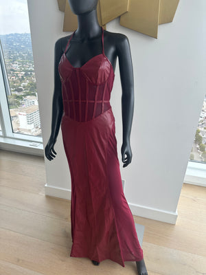 Maroon Floor Length Dress! Medium