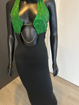 New! Green and Black Dress!