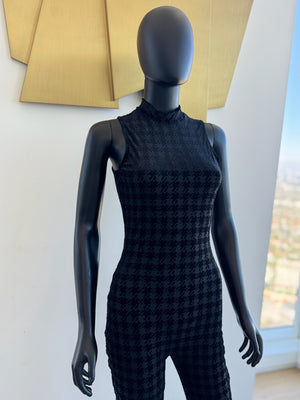 Black Jumpsuit! Mesh See Through. Medium