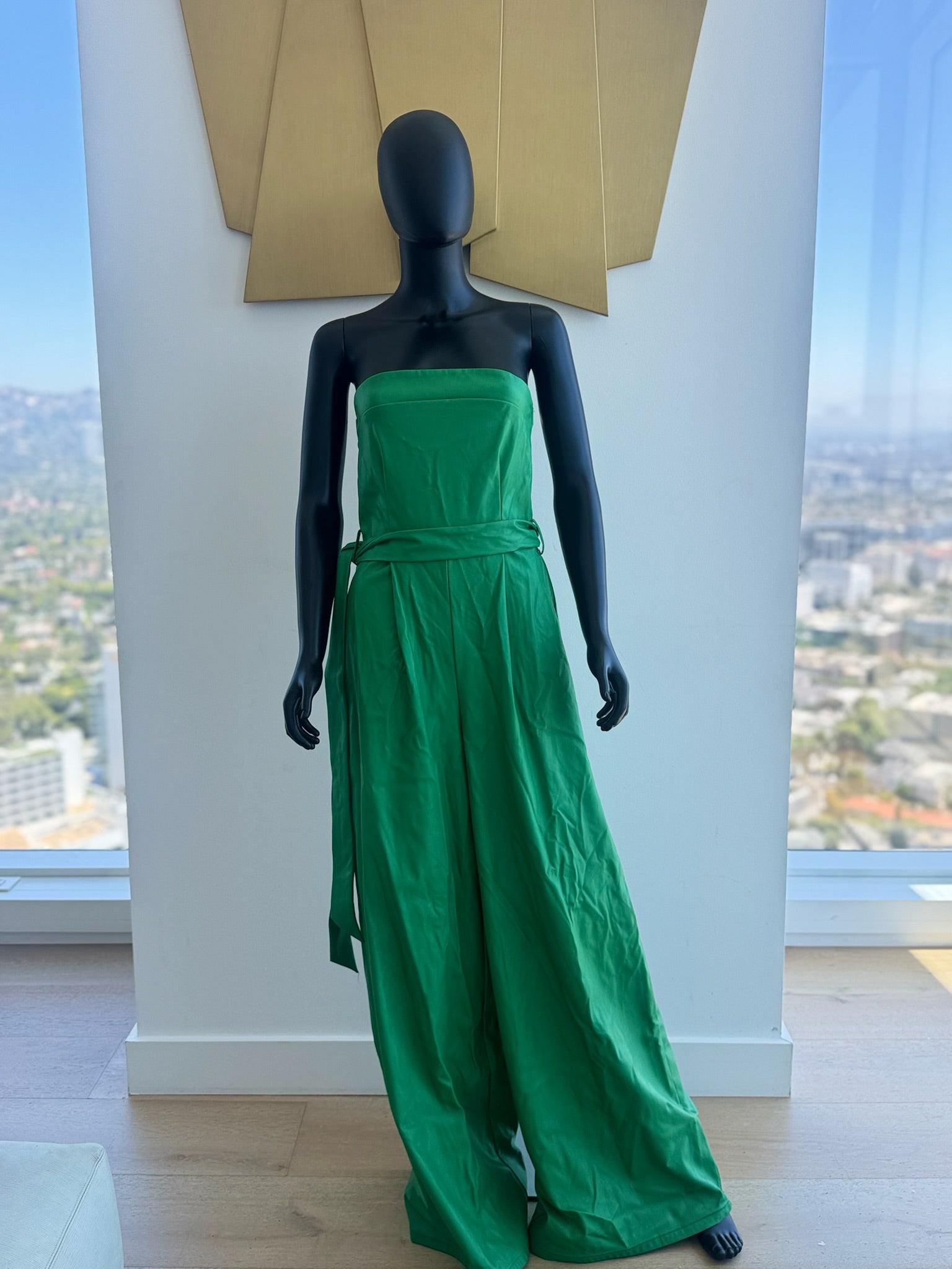 Green Tube Pants Romper Small
