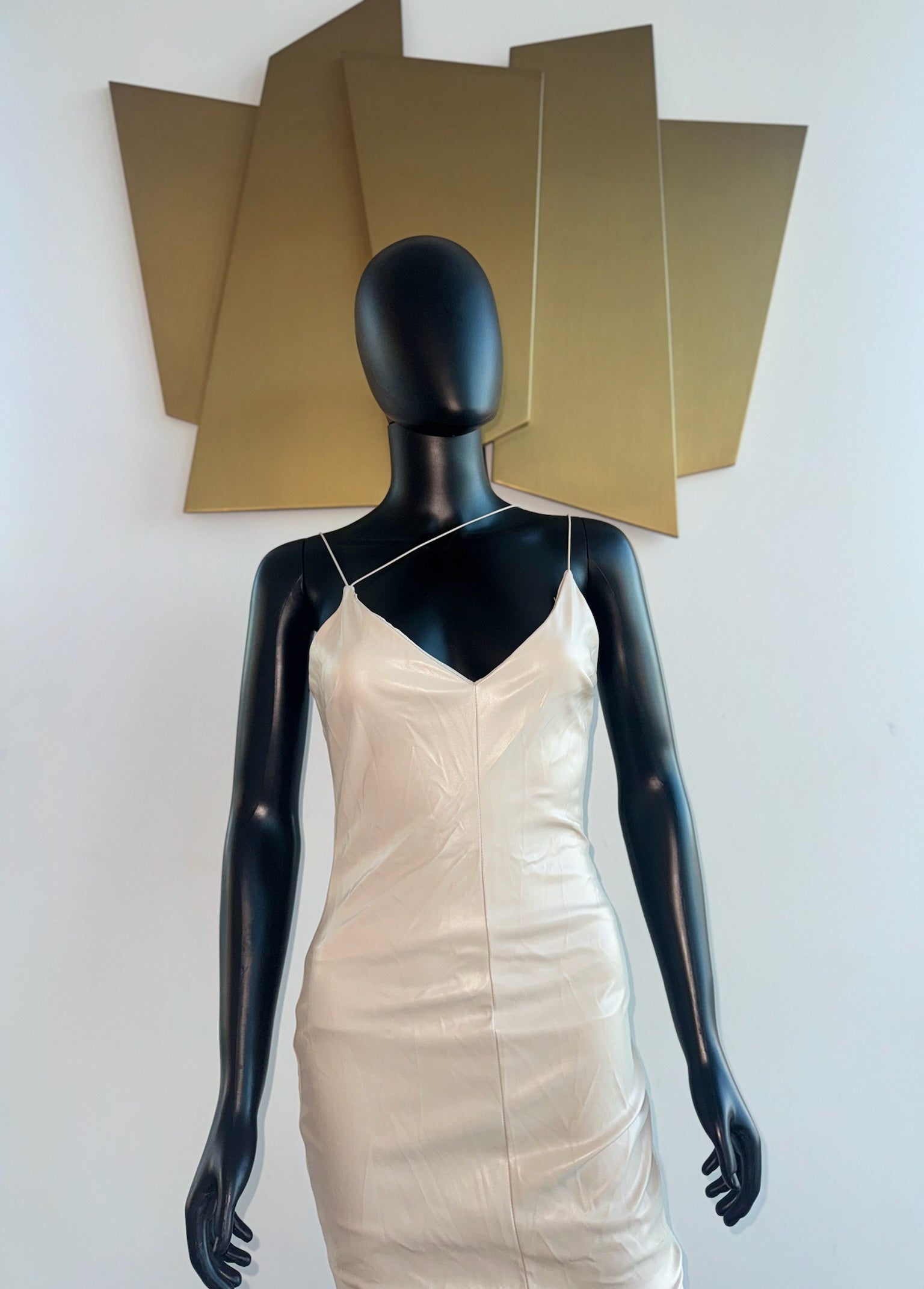 Beige Fitted Dress! Medium