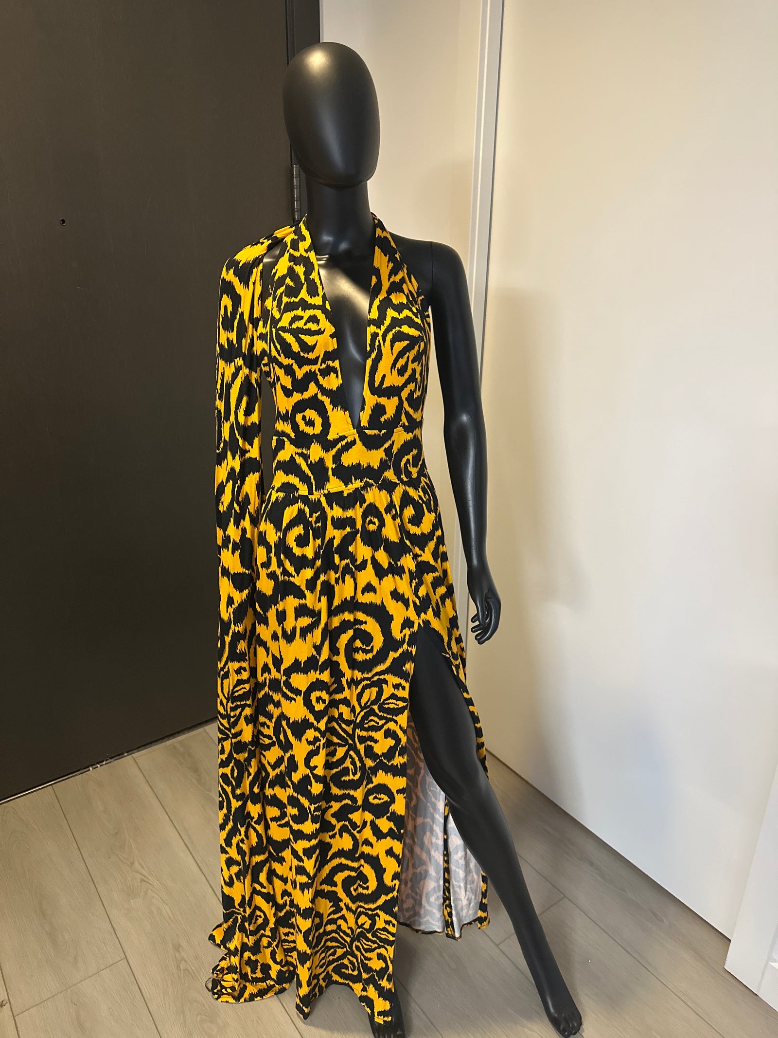 New! Tiger Halter Dress! Size Small