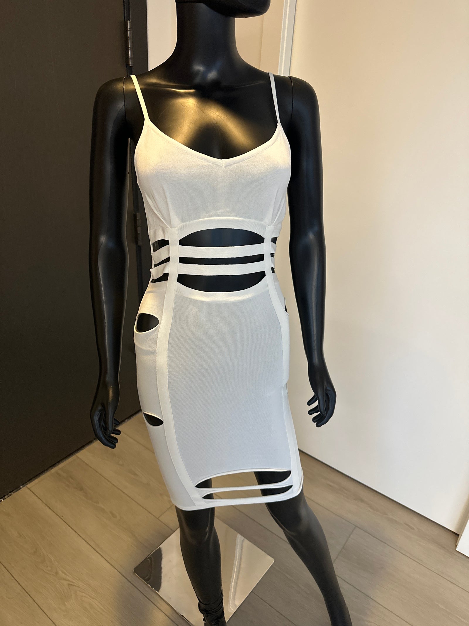 New! White Cut out Dress! Small