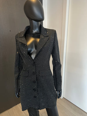 New! Black and Crystal Jacket or Dress! Medium!