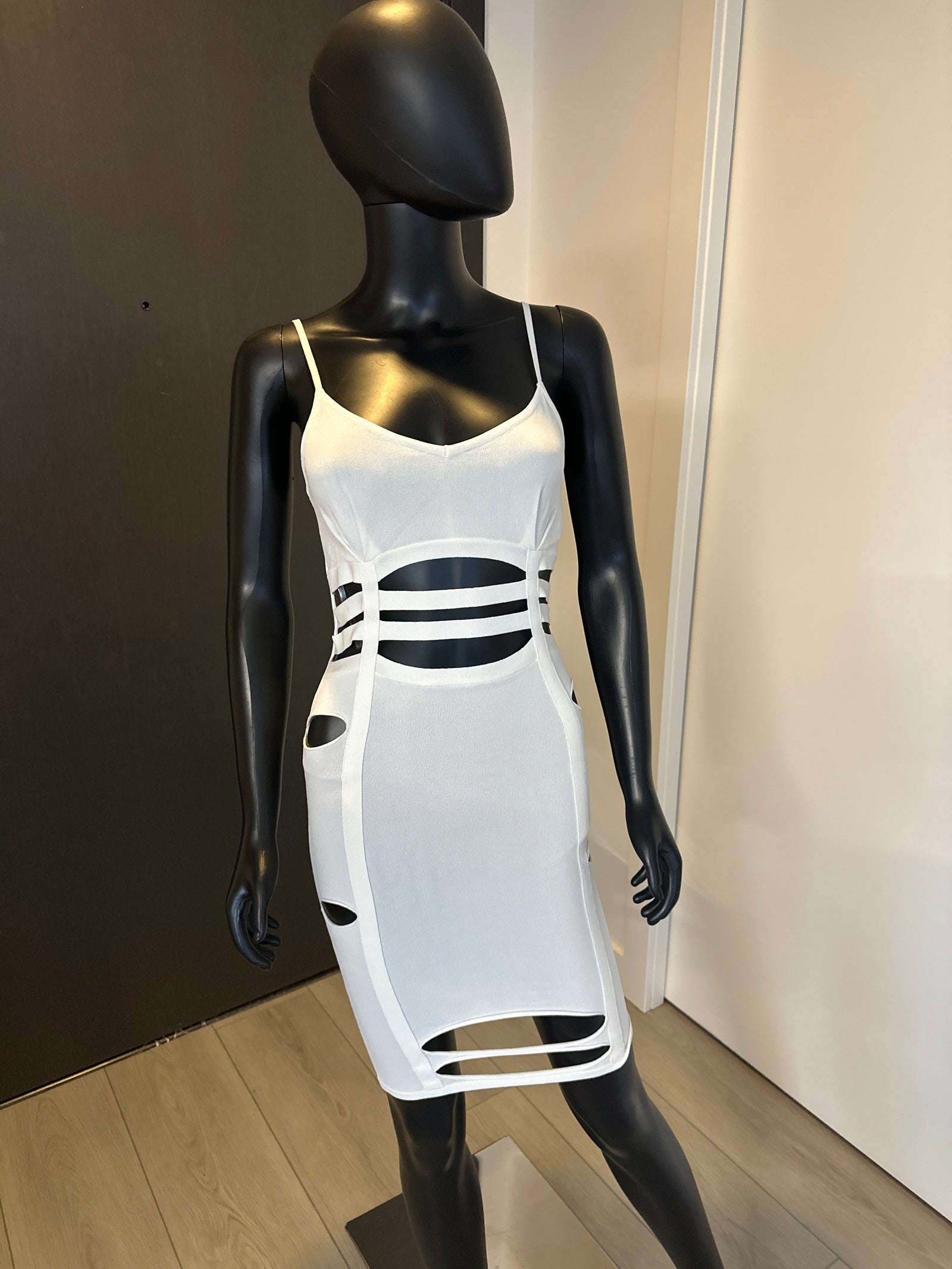 New! White Cut out Dress! Small