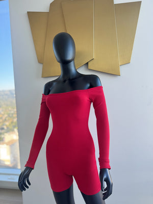Red Romper Short Set! Small! Never Worn