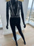 V-Neck Embroidered Jumpsuit! Small