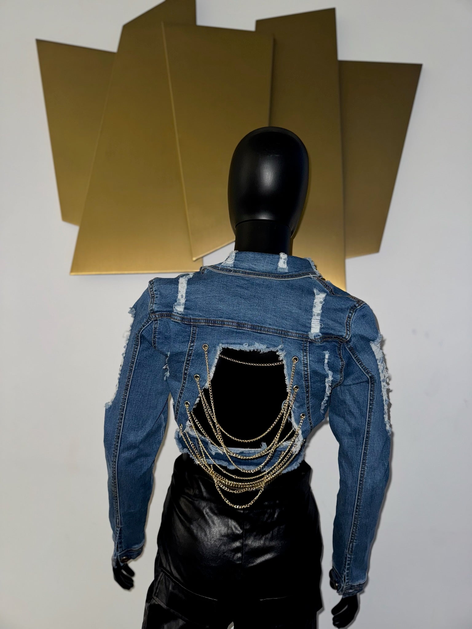 Crop Jean Jacket! Small