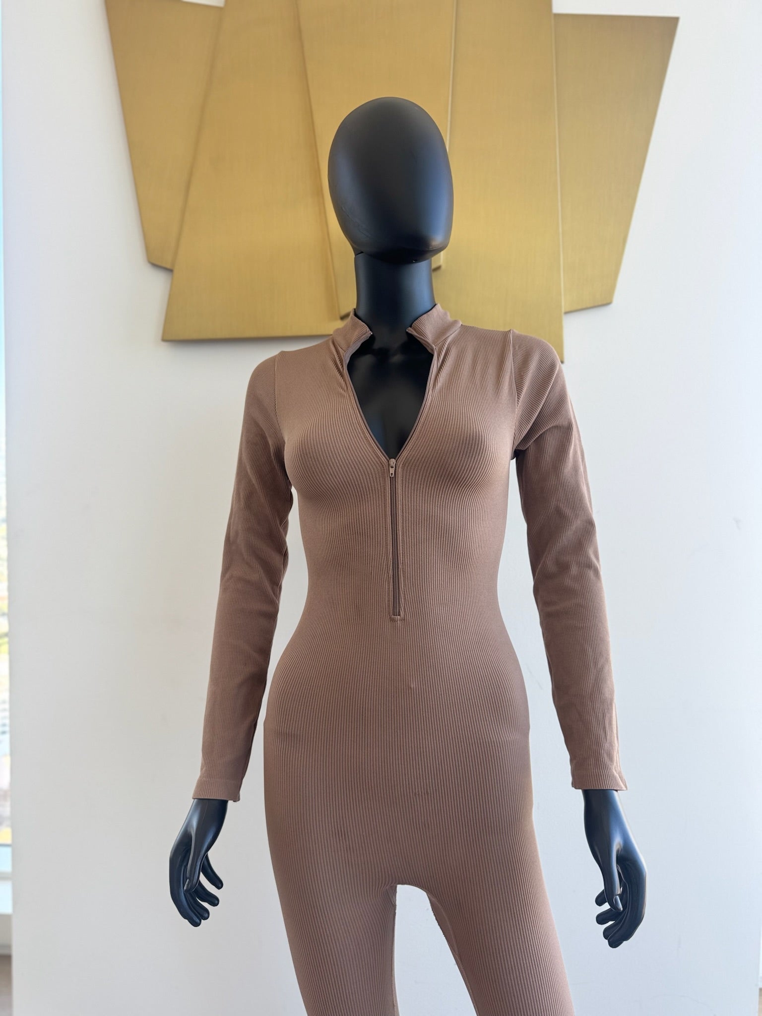 Brown Jumpsuit! Small
