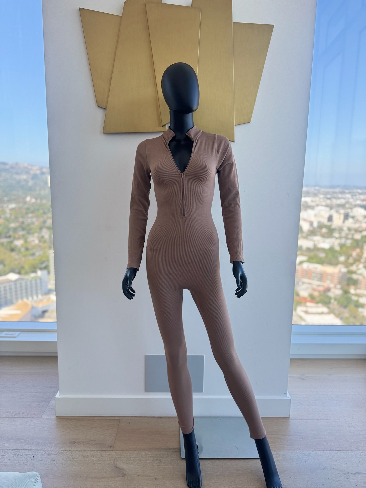 Brown Jumpsuit! Small