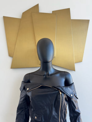 Pleather Biker Dress! Small