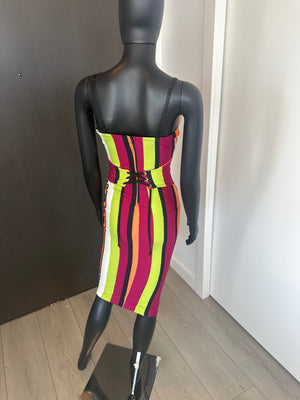 NEW! Chic Multi Color Dress Small