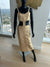 Beige Cut Out Dress! Medium! New