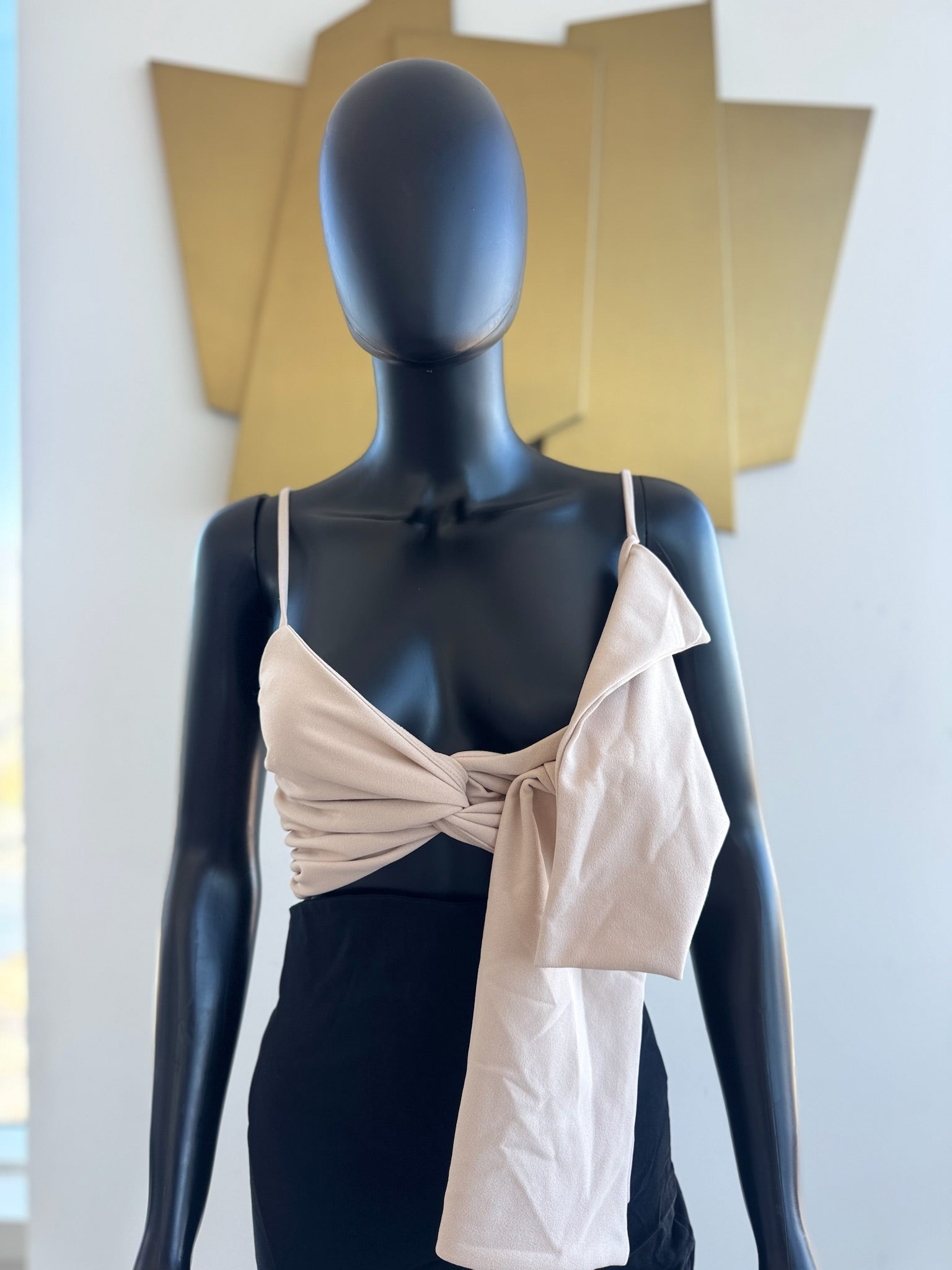 Biege and Black Dress! Small Never Worn!
