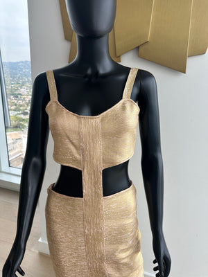 Beige Cut Out Dress! Medium! New