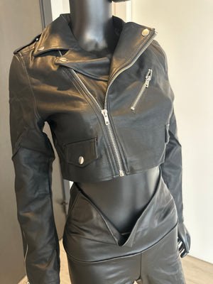 New! Pleather Jacket! Small