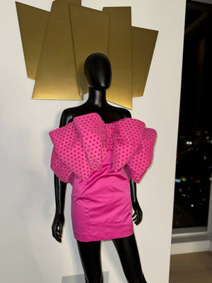 New! Designer! Never Worn! Pink Rotate Dress